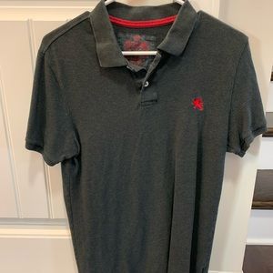 Mens express charcoal polo.